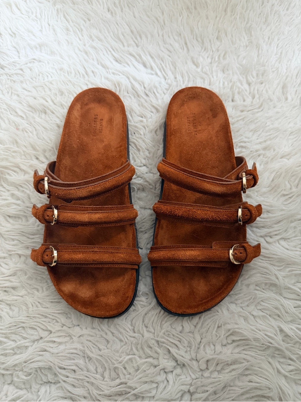 Sezane Low Ysee Sandals - Hazelnut